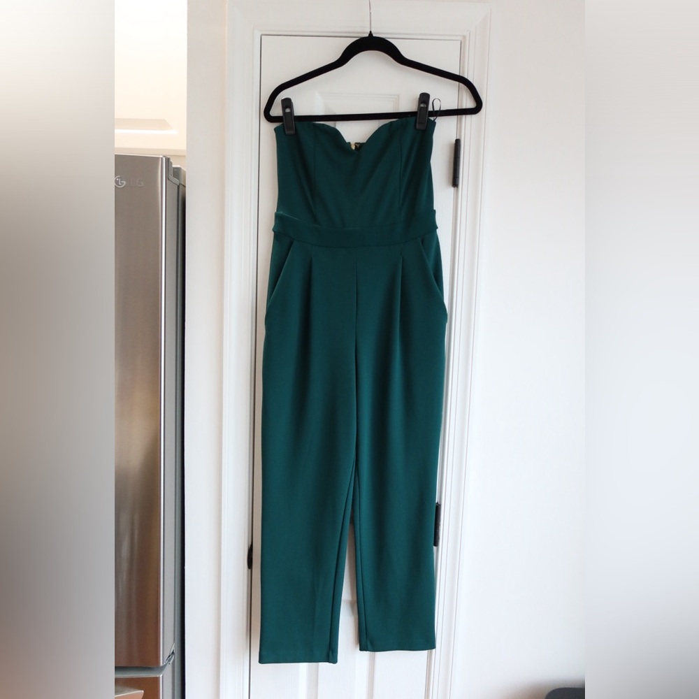 Express emerald green bodysuit jumpsuit